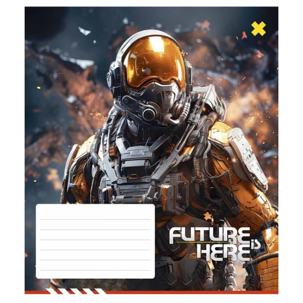 Зошит учнівський "Future is Here" 012-3417K-3 в клітинку 12 аркушів