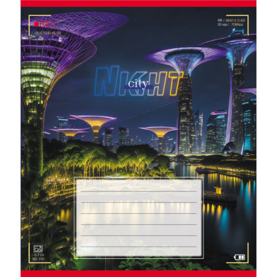 Зошит учнівський "Вогні міста" 024-560145L-5 в лінію 24 аркуші