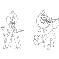 Розмальовка "Гра з кольором. Аладдін" 1426003 Disney Маля 12 сторінок