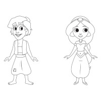 Розмальовка "Гра з кольором. Аладдін" 1426003 Disney Маля 12 сторінок