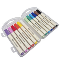 Набір акрилових маркерів "Mouse" ZS-256-12 тригранні 12 шт