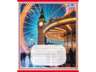 Зошит учнівський "Листівка" 024-560268L-5 в лінію 24 аркуші