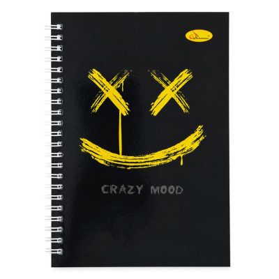 Блокнот для записів Crazy Mood АП-1708-1 А5 80 аркушів пружина збоку