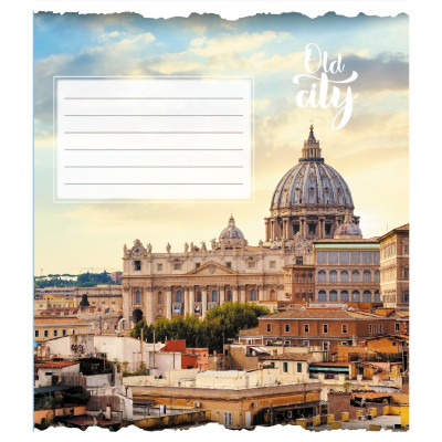 Зошит загальний "Старе місто" 096-630039K-1 в клітинку 96 аркушів