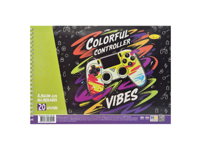 Альбом для малювання Colorfull controller АП-0308-11 20 аркушів 100 г/м2