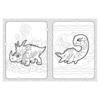 Розмальовка дитяча Дружні динозаврики КЕНГУРУ 1489006 для найменших