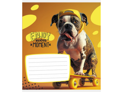 Зошит учнівський "Лови момент" 012-500240K-4 в клітинку 12 аркушів