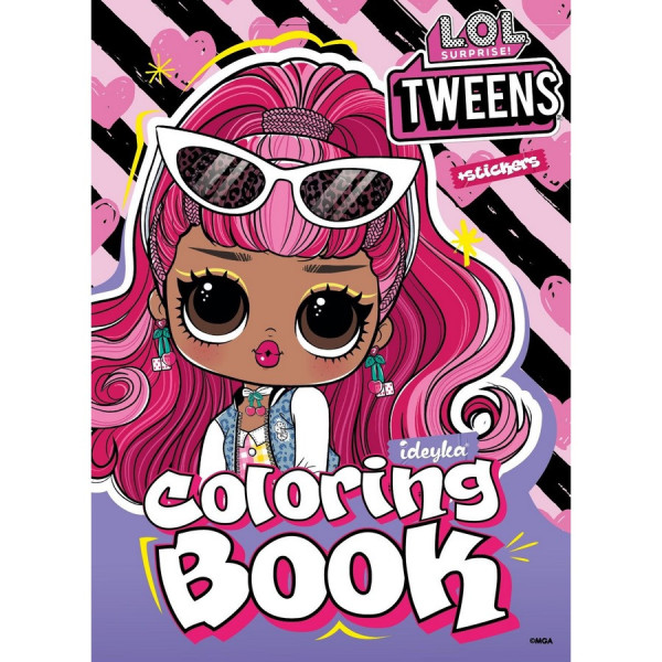 Розмальовка зі стікерами "Tweens Cherry" LCB29 16 сторінок