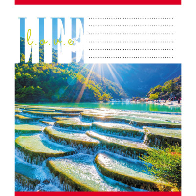 Зошит загальний "Люблю життя" 060-959062L-1 в лінію 60 аркушів