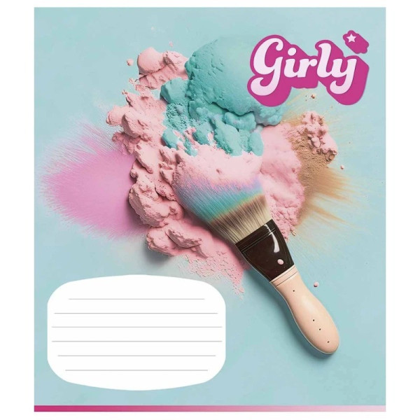 Зошит учнівський "Girly" Школяр 012-3330L-4 в лінію 12 аркушів Зошит учнівський "Girly" Школяр 012-3330L-4 в лінію 12 аркушів