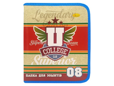 Папка для зошитів на блискавці "Legendary college club" АП-1001-10