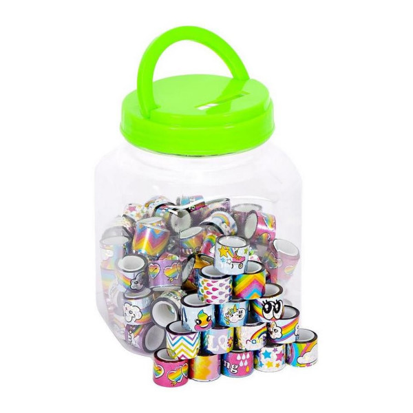 Скотч декоративний "Голограма з малюнком" COLOR-IT №62 90 шт по 2 метри