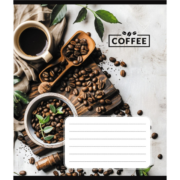 Зошит загальний "Кавові зерна" 048-590111K-1 в клітинку 48 аркушів