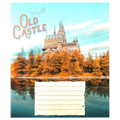 Зошит загальний "Старі замки" 048-600179L-1 у лінію 48 аркушів (959060) Зошит загальний "Старі замки" 048-600179L-1 у лінію 48 аркушів (959060)