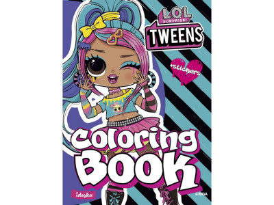 Дитяча книжка-розмальовка "Tweens Emma Emo" LCB8 зі стікерами Дитяча книжка-розмальовка "Tweens Emma Emo" LCB8 зі стікерами