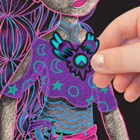 Набір для творчості Скетчбук: Екліпсія-чорні аркуші Nebulous Stars 11121 8 ручок