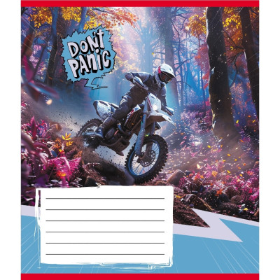 Зошит загальний "Без паніки" 048-590173K-3 в клітинку 48 аркушів