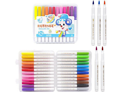 Дитячі фломастери "Water color pen" 228-24(Blue) 24 кольори