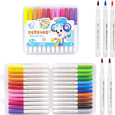 Дитячі фломастери "Water color pen" 228-24(Blue) 24 кольори