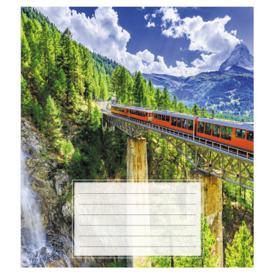 Зошит учнівський "Поїзд" 018-540246L-1 в лінію 18 аркушів