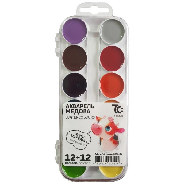 Акварельні фарби медові 7C12405 24 кольори