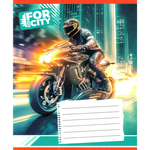 Зошит учнівський "Нічним містом" 018-530032K-5 в клітинку 18 аркушів (959053) Зошит учнівський "Нічним містом" 018-530032K-5 в клітинку 18 аркушів (959053)