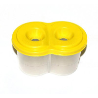 Склянка-непроливайка "КіП" №2 NSP2 пластик подвійна