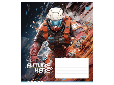Зошит учнівський "Future is Here" 012-3417K-4 в клітинку 12 аркушів