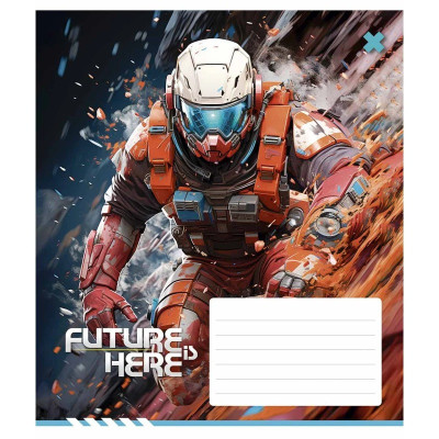 Зошит учнівський "Future is Here" 012-3417K-4 в клітинку 12 аркушів