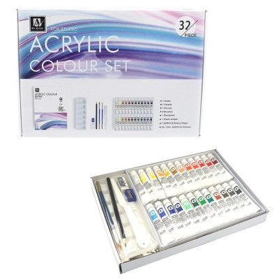 Набір для творчості "Art Nation" A32 24 кольори по 12 мл палітра