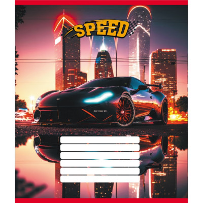 Зошит учнівський "Нічні вогні" 012-520156L-5 в лінію 12 аркушів