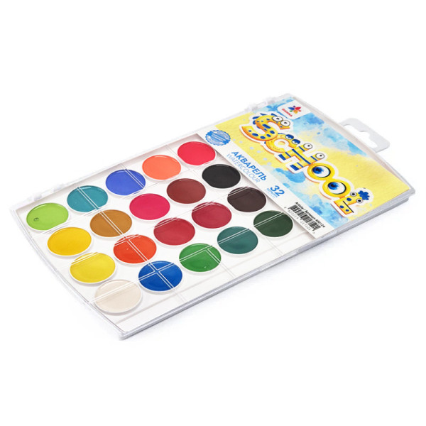 Акварельні фарби "Творчість" 400124 32 кольори