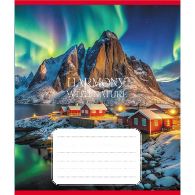 Зошит загальний "Гармонія з природою" 060-610277K-1 в клітинку 60 аркушів