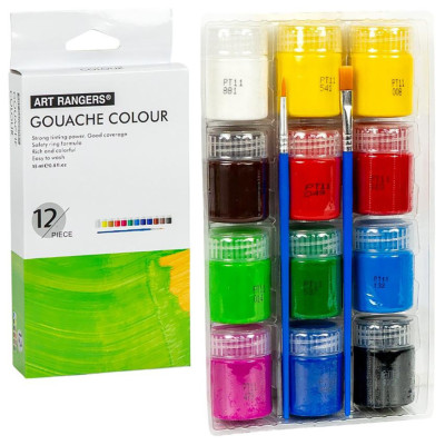 Набір гуашевих фарб "Art Ranger" WX02.T12015-2 12 кольорів