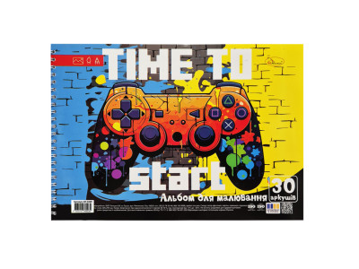 Альбом для малювання "Time start" АП-0309-3 30 аркушів пружина