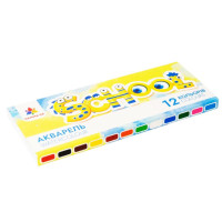 Акварель суха "Палітра Малюки" 100102 12 кольорів Акварель суха "Палітра Малюки" 100102 12 кольорів