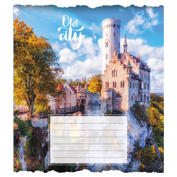 Зошит загальний "Старе місто" 096-630039K-2 в клітинку 96 аркушів