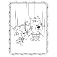 Розмальовка для дітей Три коти "Велосипед" 1163009 кольоровий штрих