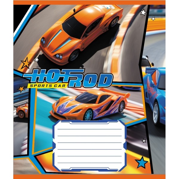 Зошит учнівський "Супертрак" 018-530353K-2 в клітинку 18 аркушів Зошит учнівський "Супертрак" 018-530353K-2 в клітинку 18 аркушів