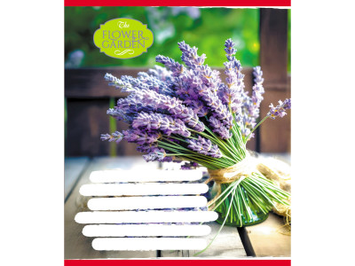 Зошит для школярів "The Flower Garden" 024-590552K-1 у клітинку 24 аркуші