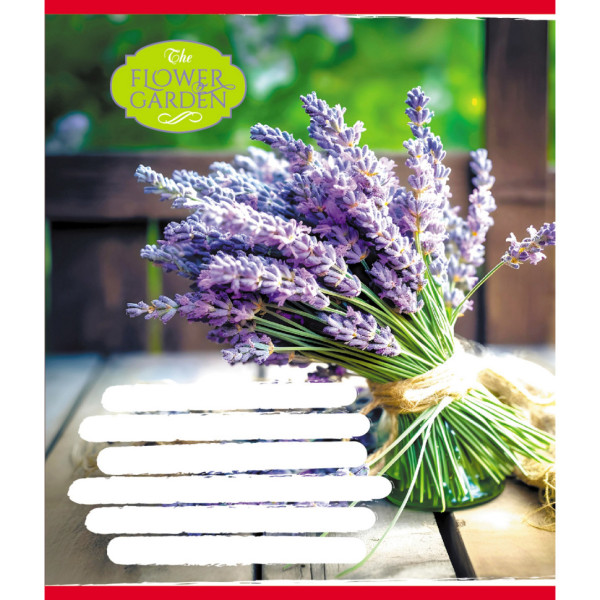 Зошит для школярів "The Flower Garden" 024-590552K-1 у клітинку 24 аркуші