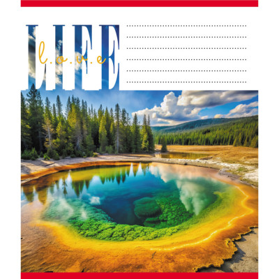 Зошит загальний "Люблю життя" 060-959062L-2 в лінію 60 аркушів