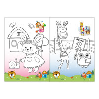 Дитяча розмальовка "Веселі тваринки" РМ-77-04 з маскою Дитяча розмальовка "Веселі тваринки" РМ-77-04 з маскою