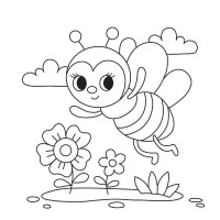 Дитяча книжка-розмальовка "У квітнику" 1806009 12 сторінок