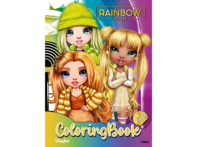 Дитяча книжка-розмальовка "Rainbow" LCB10 зі стікерами