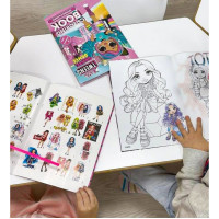 Дитяча книжка-розмальовка "Rainbow" LCB10 зі стікерами