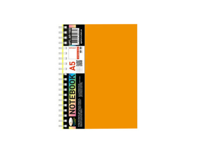 Блокнот А5 АП-1505(Orange) 80 аркушів пружина збоку Блокнот А5 АП-1505(Orange) 80 аркушів пружина збоку