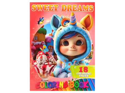 Розмальовка для дітей Sweet Dreams А05122403 формат А4