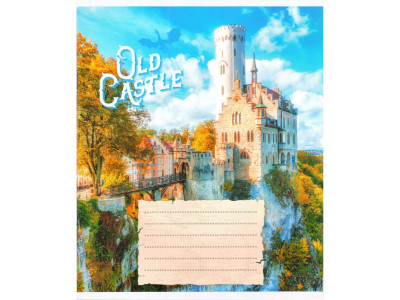 Зошит загальний "Старі замки" 048-600179L-2 у лінію 48 аркушів (959060)