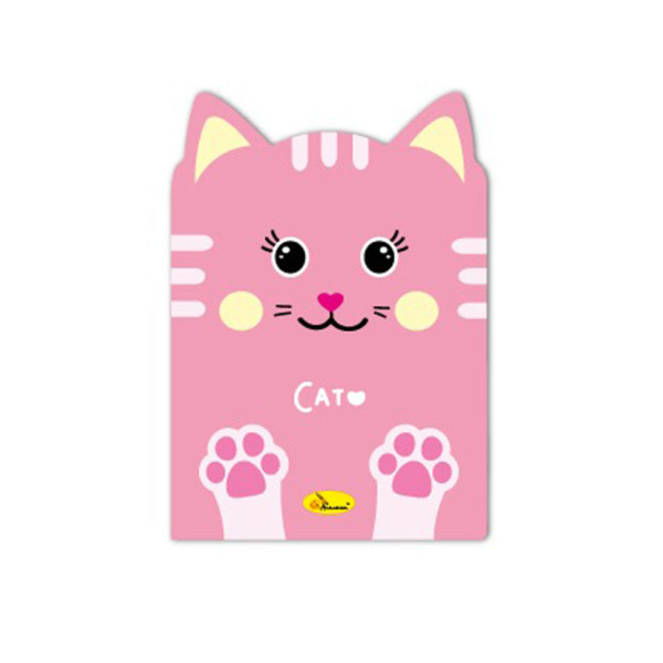 Дитячий блокнот з вушками "Cat" АП-1803-08 24 сторінки Дитячий блокнот з вушками "Cat" АП-1803-08 24 сторінки
